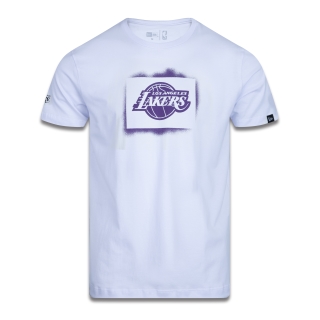 Camiseta Regular Manga Curta Los Angeles Lakers Street Life Stencil