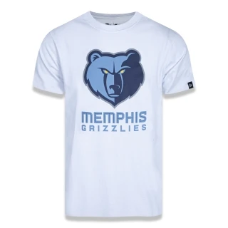 Camiseta Plus Size Regular Manga Curta Memphis Grizzlies Logo