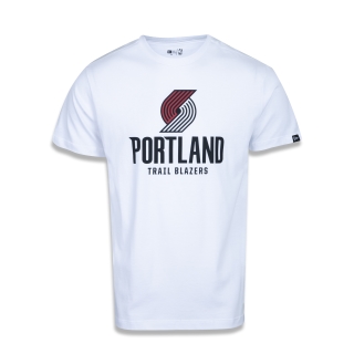 Camiseta Plus Size Regular Manga Curta Portland Trail Blazers Logo