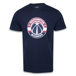 Camiseta Plus Size Regular Manga Curta Washington Wizards Logo