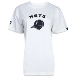 Camiseta Feminina Baby Look Brooklyn Nets