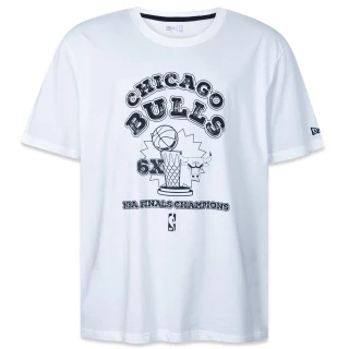 Camiseta Plus Size Regular NBA Chicago Bulls Champs