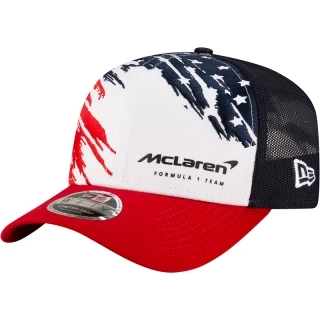 Boné 9FIFTY Stretch Snap Trucker McLaren Racing F1 Especial GP Austin