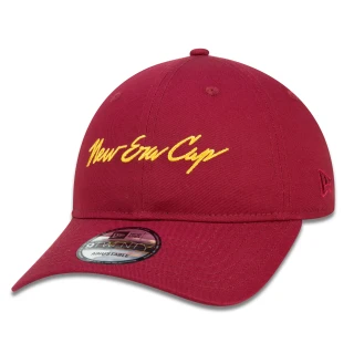 Boné 9TWENTY Strapback Classic Aba Curva Vermelho Escuro