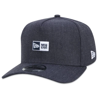 Boné 9FORTY A-Frame Snapback Core Logo Box Aba Curva Azul Marinho