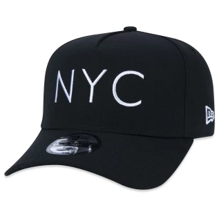 Boné 9FORTY A-Frame Snapback NYC New York City Aba Curva Preto