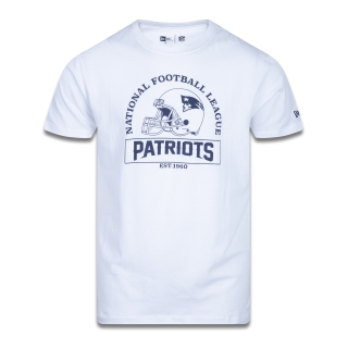 Camiseta Manga Curta NFL New England Patriots College Helmet