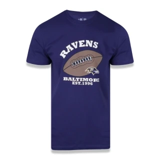 Camiseta Manga Curta NFL Baltimore Ravens College Ball