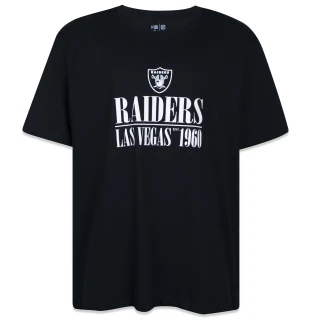 Camiseta Plus Size Regular NFL Las Vegas Raiders Manga Curta