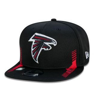 Boné 9FIFTY Atlanta Falcons Sideline Cold Weather Aba Reta Preto