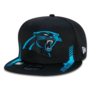 Boné 9FIFTY Carolina Panthers Sideline Cold Weather Aba Reta Azul