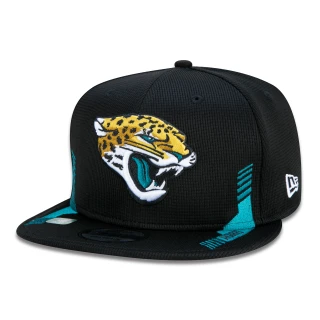 Boné 9FIFTY Jacksonville Jaguars Sideline Cold Weather Aba Reta Preto