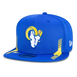 Boné 9FIFTY Los Angeles Rams Sideline Cold Weather Aba Reta Azul