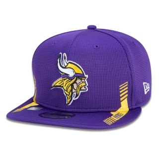 Boné 9FIFTY Minnesota Vikings Sideline Cold Weather Aba Reta Roxo