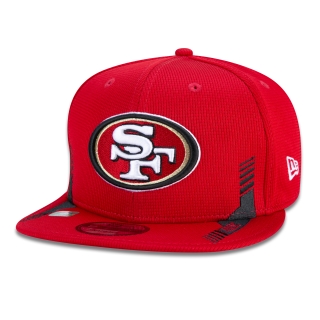 Boné 9FIFTY San Francisco 49ers Sideline Cold Weather Aba Reta Vermelho