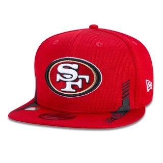 Boné 9FIFTY San Francisco 49ers Sideline Cold Weather Aba Reta Vermelho