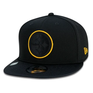 Boné 9FIFTY Pittsburgh Steelers Sideline Cold Weather Aba Reta Preto