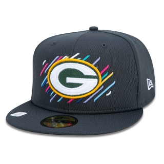 Boné 59FIFTY Green Bay Packers Crucial Catch Aba Reta Preto