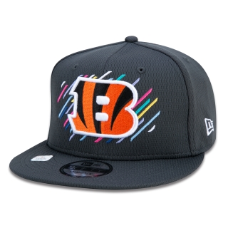 Boné 9FIFTY Cincinnati Bengals Crucial Catch Aba Reta Preto