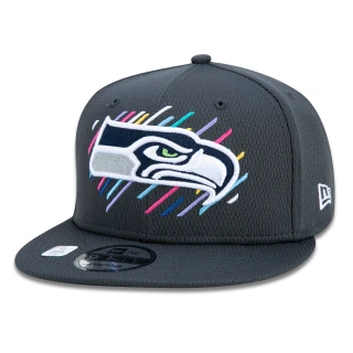 Boné 9FIFTY Seattle Seahawks Crucial Catch Aba Reta Preto