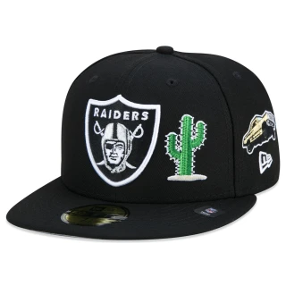Boné 59FIFTY Las Vegas Raiders City Transit Aba Reta Preto