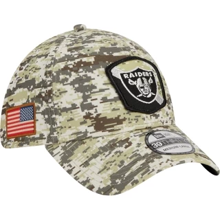 Boné 39THIRTY Stretch Fit Salute To Service Las Vegas Raiders Camuflado