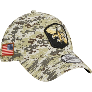 Boné 39THIRTY Stretch Fit Salute To Service New Orleans Saints Camuflado