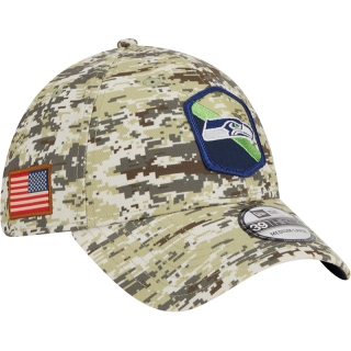 Boné 39THIRTY Stretch Fit Salute To Service Seattle Seahawks