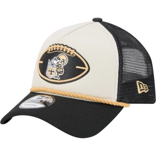 Boné 9FORTY A-Frame Trucker New Orleans Saints NFL Historic Sideline 2024-25