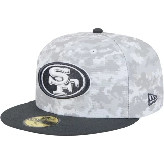 Boné 59FIFTY Fitted San Francisco 49ers NFL Salute To Service 2024-25