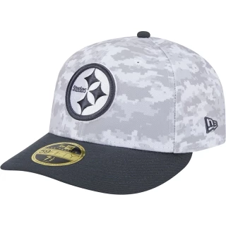 Boné 59FIFTY Fitted Low Profile Pittsburgh Steelers NFL Salute To Service 2024-25