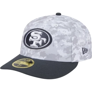 Boné 59FIFTY Fitted Low Profile San Francisco 49ers NFL Salute To Service 2024-25