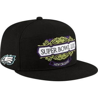 Boné 9FIFTY Split Panel Super Bowl LIX Tarmac Philadelphia Eagles