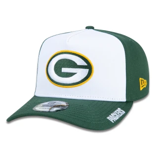 Boné 9FORTY A-Frame Snapback NFL Green Bay Packers Core Aba Curva Branco/Verde