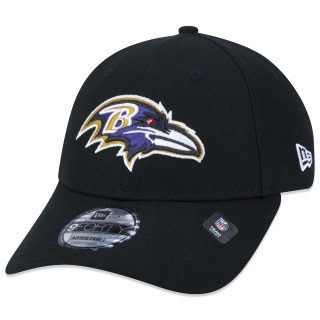 Boné 9FORTY Snapback NFL Baltimore Ravens Aba Curva Preto
