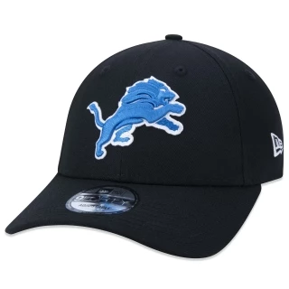 Boné 9FORTY Snapback NFL Detroit Lions Aba Curva Azul