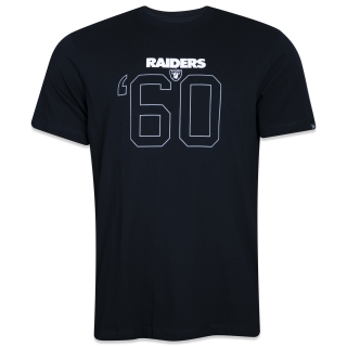 Camiseta Regular NFL Las Vegas Raiders Core Manga Curta Preta
