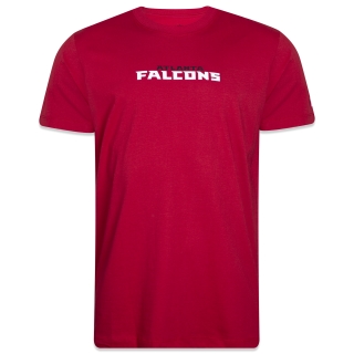 Camiseta Regular NFL Atlanta Falcons Core Manga Curta Vermelha