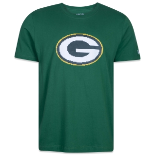 Camiseta Regular NFL Green Bay Packers Tecnologic Manga Curta Verde