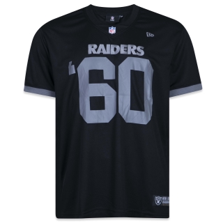Camiseta Jersey NFL Las Vegas Raiders Core Manga Curta Preta