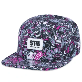 Boné Camper Strapback STU Skate Total Urbe Aba Reta Cinza