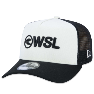 Boné 9FORTY A-Frame Snapback WSL Aba Curva Off White