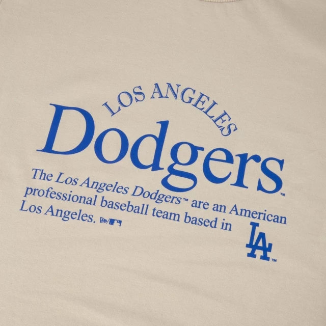 Camiseta Feminina Baby Look MLB Los Angeles Dodgers Manga Curta Cáqui
